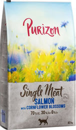 Produktbild von Purizon Single Meat Katzenfutter Lachs mit Kornblumenblüten getreidefrei monoprotein 2 x 6,5 kg - 2 x 6,5 kg