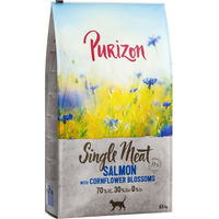 Produktbild von Purizon Single Meat Katzenfutter Lachs mit Kornblumenblüten getreidefrei monoprotein 2 x 6,5 kg - 2 x 6,5 kg