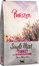 Produktbild von Purizon Single Meat Katzenfutter Pute mit Heidekrautblüten getreidefrei monoprotein 2 x 6,5 kg - 2 x 6,5 kg