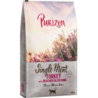 Produktbild von Purizon Single Meat Katzenfutter Pute mit Heidekrautblüten getreidefrei monoprotein 2 x 6,5 kg - 2 x 6,5 kg