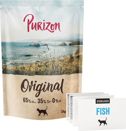 Produktbild von Purizon Sterilised Adult Hundefutter Fisch und Hering getreidefrei Monoprotein 2 kg
