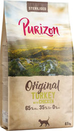Produktbild von Purizon Sterilised Adult Hundefutter Truthahn & Huhn getreidefrei Light 6,5 kg