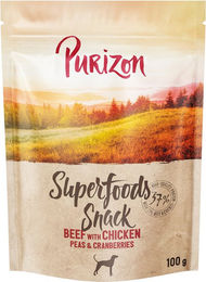 Purizon Superfoods Belohnungssnack für Hunde Rind mit Huhn und Erbse getreidefrei 100 g – Bild 1 von 1