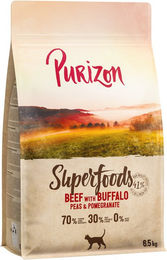 Produktbild von Purizon Superfoods Getreidefreies Hundefutter Rind mit Büffel 2 x 6,5 kg