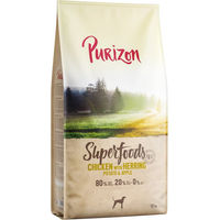 Produktbild von Purizon Superfoods Hundefutter Adult Huhn mit Hering Getreidefrei mit hohem Fleischanteil 2 x 12 kg