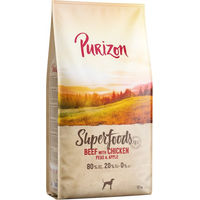 Produktbild von Purizon Superfoods Hundefutter Adult Rind mit Huhn Getreidefrei mit hohem Fleischanteil 2 x 12 kg