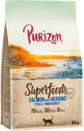 Produktbild von Purizon Superfoods Hundefutter Lachs und Hering getreidefrei 6,5 kg