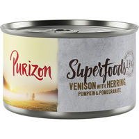 Produktbild von Purizon Superfoods Hundefutter Wild mit Hering Stückchen in Sauce getreidefrei 6 x 140 g - 6 x 140 g