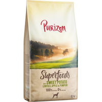 Produktbild von Purizon Superfoods Veggie Hundefutter Adult Süßkartoffel Linsen Apfel Kürbis Getreidefrei Vegan 12 kg