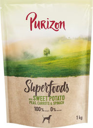 Purizon Superfoods Veggie Hundefutter Süßkartoffeln mit Erbsen, Karotten & Spinat 1 kg – Bild 1 von 1