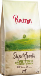 Purizon Superfoods Veggie Hundefutter Süßkartoffeln mit Erbsen Karotten und Spinat 12 kg – Bild 1 von 1