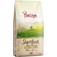 Produktbild von Purizon Superfoods Veggie Hundefutter Süßkartoffeln mit Erbsen Karotten und Spinat 12 kg