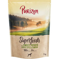 Produktbild von Purizon Superfoods Veggie Hundefutter Süßkartoffel Linsen Apfel Kürbis Getreidefrei Vegan Adult 1 kg