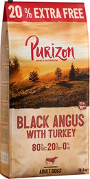 Produktbild von Purizon Trockenfutter Adult Getreidefrei Black Angus Rind mit Truthahn 14,4 kg