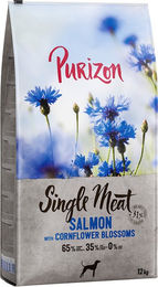 Produktbild von Purizon Trockenfutter Adult Lachs mit Kornblumenblüten Getreidefrei 2 x 12 kg - 2 x 12 kg