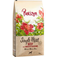 Produktbild von Purizon Trockenfutter Adult Rind mit Hibiskusblüten Getreidefrei Monoprotein 2 x 12 kg - 2 x 12 kg