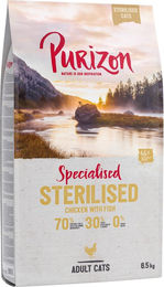 Produktbild von Purizon Trockenfutter für Katzen Sterilised Adult Huhn & Fisch Getreidefrei Kaltgepresst 2 x 6,5 kg - 6,5 kg