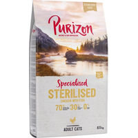 Produktbild von Purizon Trockenfutter für Katzen Sterilised Adult Huhn & Fisch Getreidefrei Kaltgepresst 2 x 6,5 kg - 6,5 kg