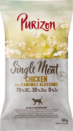 Produktbild von Purizon Trockenfutter Huhn mit Kamilleblüten getreidefrei monoprotein kaltgepresst 100g