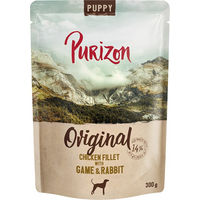 Produktbild von Purizon Welpen Nassfutter Hühnerfilet mit Wild und Kaninchen in Sauce getreidefrei 6 x 300 g - 6 x 300 g