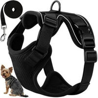 Produktbild von Purlov Geschirr Set für Hunde und Katzen mit reflektierender Leine in Größe S