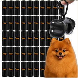 Purlov Hundekotbeutel Set mit Aufbewahrungsbehälter 1000 Stück Schwarz - 50 x 20 Stk. – Bild 1 von 13