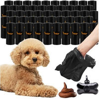 Produktbild von Purlov Hundekotbeutel XXL Schwarz mit Gassitäschchen 50 Rollen 1000 Stück