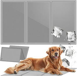 Purlov Hundematte Kühlmatte aus Polyester in XL mit Gel-Füllung und wasserdichter Oberfläche – Bild 1 von 4