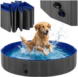 Purlov Hundepool faltbares Schwimmbecken mit robusten Faserplatten zur Verstärkung – Bild 1 von 4