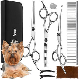 Purlov Hundeschermaschine und Haarschneideschere aus Edelstahl für Hunde mit ergonomischem Design – Bild 1 von 9