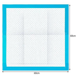 Purlov Hygienematten für Hunde 60x60cm 50 Stück mit 30 Hundekotbeuteln ultra saugfähig und auslaufsicher 4-lagig für Welpen und Senioren - 100 x 60 cm – Bild 1 von 4