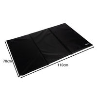 Produktbild von Purlov Kühlmatte Hundematte XXL Schwarz aus Polyester wasserdicht