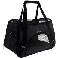 Produktbild von Purlov Tiertransporttasche aus Polyester für Hunde und Katzen kleiner Rassen in Schwarz bis 8 kg