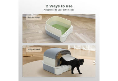 Purpurra Katzentoilette XL Haubentoilette mit Streuschaufel aus Kunststoff 50x 40 x 40 cm – Bild 1 von 2