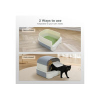Produktbild von Purpurra Katzentoilette XL Haubentoilette mit Streuschaufel aus Kunststoff 50x 40 x 40 cm