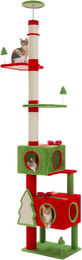 PURPURRA Kratzbaum Deckenhoch 4-stöckig mit Deckenspanner 229-275cm aus Sisal – Bild 1 von 1