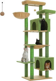 Purpurra Kratzbaum für Katzen mit 7 Etagen, großen Höhlen und Hängematte, 175 cm, XL – Bild 1 von 3