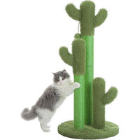 Produktbild von Purpurra Kratzbaum Kaktus Design aus Plüsch für Katzen 88cm