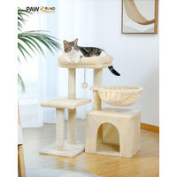 Produktbild von Purpurra Kratzbaum klein mit umwandelbarer Bodenplatte Beige 72 cm
