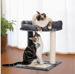 Purpurra Kratzbaum Kratzsäule Modern mit Sisalseil Grau Höhe 49cm – Bild 1 von 1
