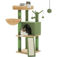 Produktbild von Purpurra Kratzbaum Mehrstöckiger Katzenturm für Katzen 105cm Höhe mit Sisal
