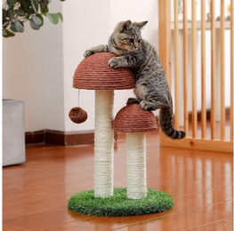 Purpurra Kratzsäule für Katzen mit Sisal in Braun – Bild 1 von 1