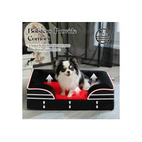 Produktbild von PurpurRain Orthopädisches Hundebett mit Memory Foam und wasserdichter Oberfläche in Grau für alle Altersstufen