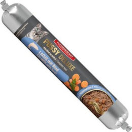 Pussy Deluxe Alleinfutter Wurst Lachs mit Rind für Katzen 12x100g – Bild 1 von 1