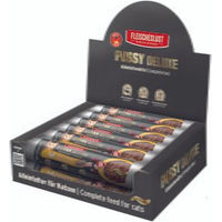 Produktbild von Pussy Deluxe Sensitiv Katzen Alleinfutter Wurst Huhn Mousse 12x100g
