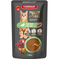 Produktbild von Pussy Deluxe Sensitiv Pure Ente Katzen Nassfutter Paté Getreidefrei 10x85g