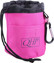Q-essentials Belohnungstasche mit Ring, Haken und Schlaufen in Fuchsia/Navy – Bild 1 von 2