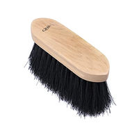 Produktbild von Q-essentials Bürste für Pferde mit Holzgriff in Schwarz