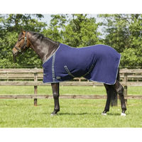 Produktbild von Q-essentials Fleecedecke für Pferde aus Polyester in Blau