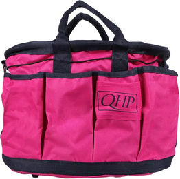 Q-essentials Putztasche für Pferde aus Polyester in Fuchsia/Navy – Bild 1 von 2